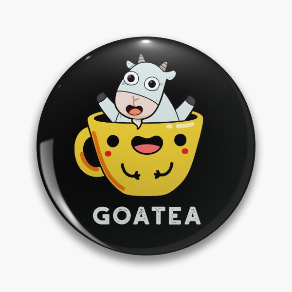 Item preview, Goatea Goat Funny Tea Puns (Dark BG) designed and sold by punnybone.