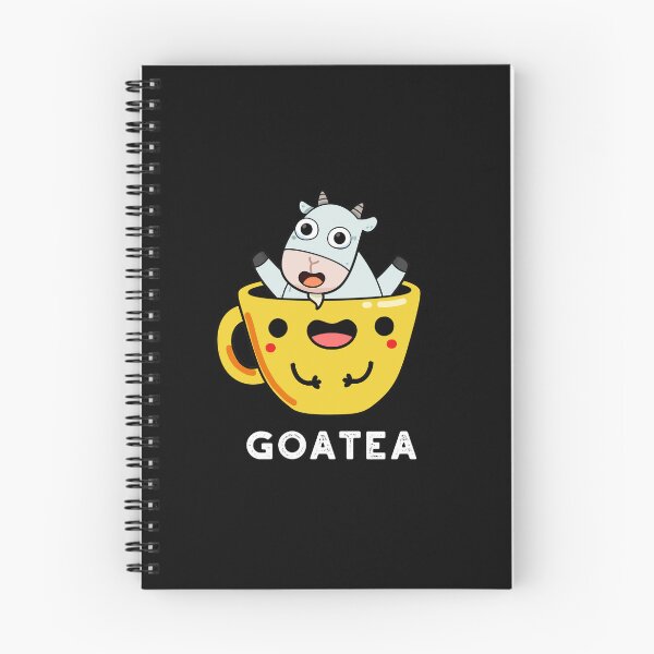 Item preview, Goatea Goat Funny Tea Puns (Dark BG) designed and sold by punnybone.