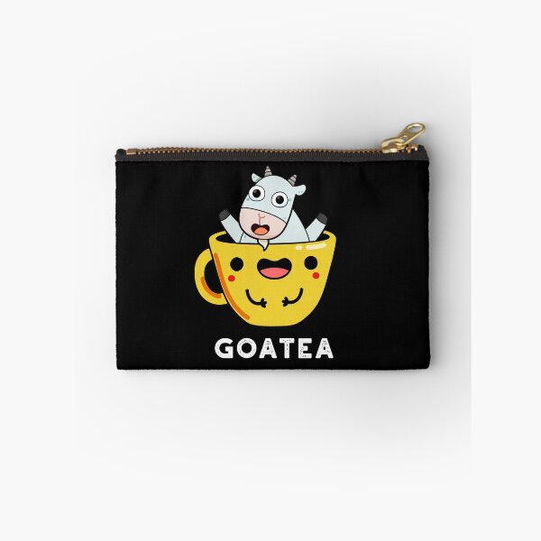 Item preview, Goatea Goat Funny Tea Puns (Dark BG) designed and sold by punnybone.