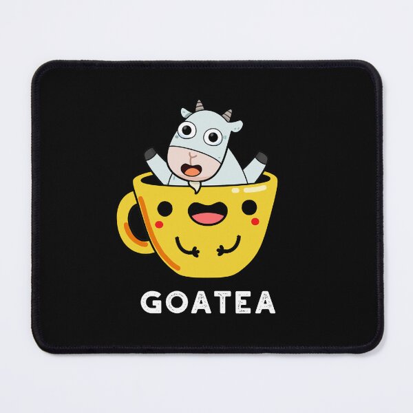 Item preview, Goatea Goat Funny Tea Puns (Dark BG) designed and sold by punnybone.