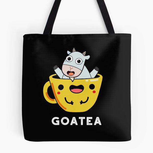 Item preview, Goatea Goat Funny Tea Puns (Dark BG) designed and sold by punnybone.