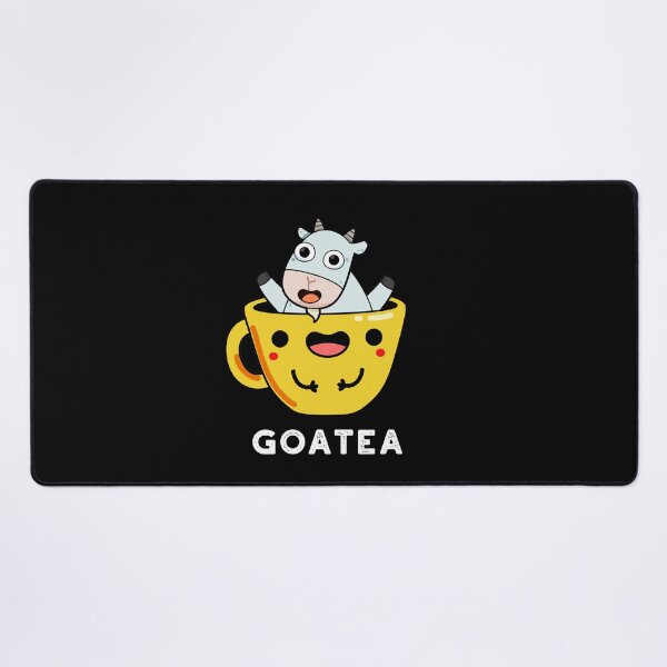 Item preview, Goatea Goat Funny Tea Puns (Dark BG) designed and sold by punnybone.