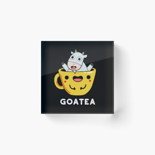 Item preview, Goatea Goat Funny Tea Puns (Dark BG) designed and sold by punnybone.