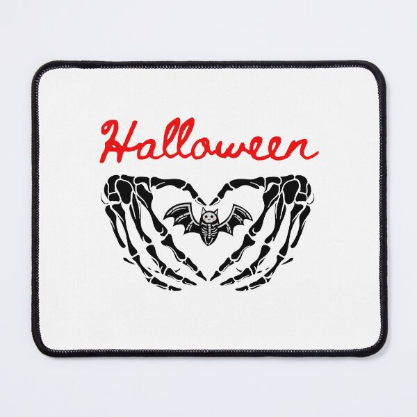 Item preview, Love Halloween Red-BK, Skeleton Hands gesture Shirt, Funny Halloween Shirt, Bat fingers hand skeleton retro Halloween T-Shirt , Bat Shirt, bat skeleton Tee Sticker designed and sold by TIPJ.