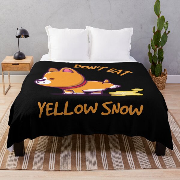 Item preview,  Don't Eat Yellow Snow - Cute Corgi Peeing - Funny Quote designed and sold by Georgy09.