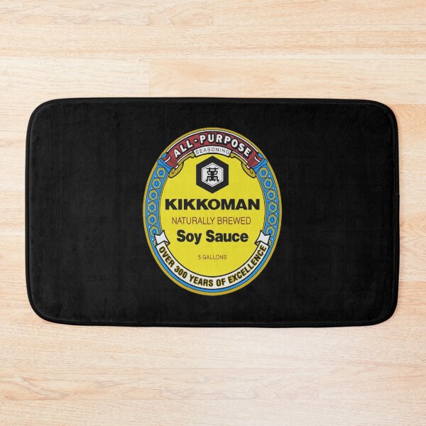Item preview, All Purpose Kikkoman Soy Sauce Print Design Men's Ideal Short Sleeve Black Funny Cotton designed and sold by Isla Allen.