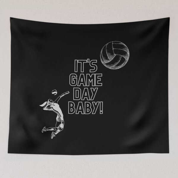 Item preview, IT'S GAME DAY BABY! (Volleyball) designed and sold by Hipnautical.