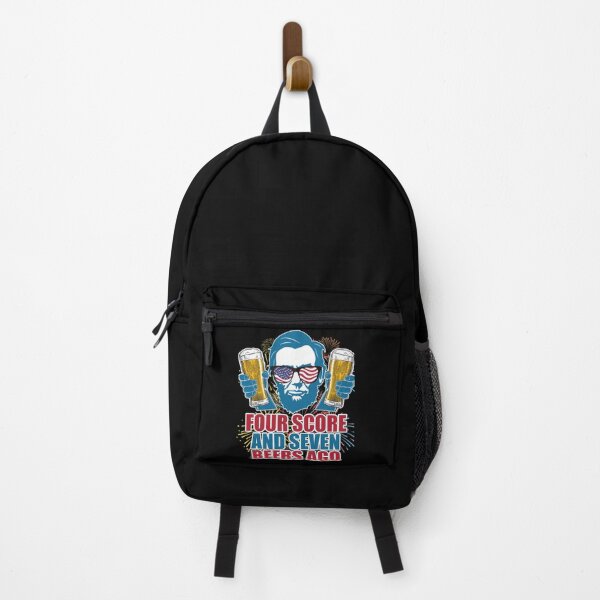 Item preview, Four Score And Seven Beers Ago Lincoln 4th Of July Funny Drinking Shirt Men's designed and sold by Isla Allen.