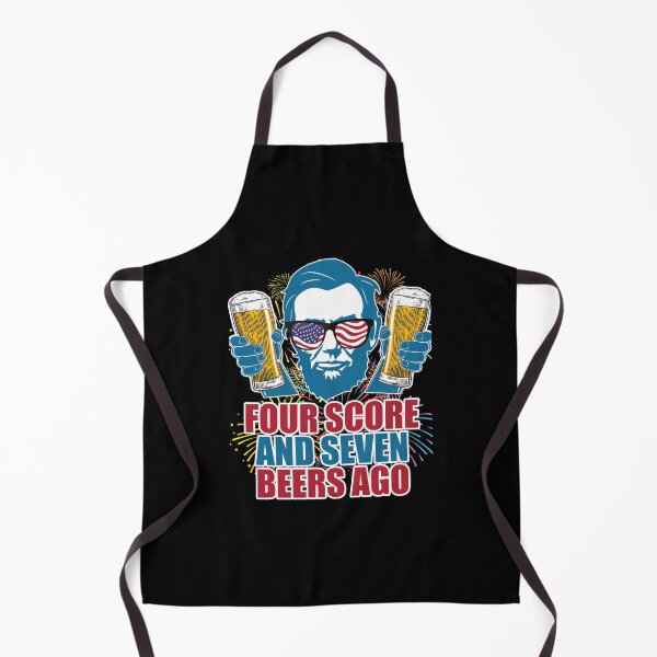 Item preview, Four Score And Seven Beers Ago Lincoln 4th Of July Funny Drinking Shirt Men's designed and sold by Isla Allen.