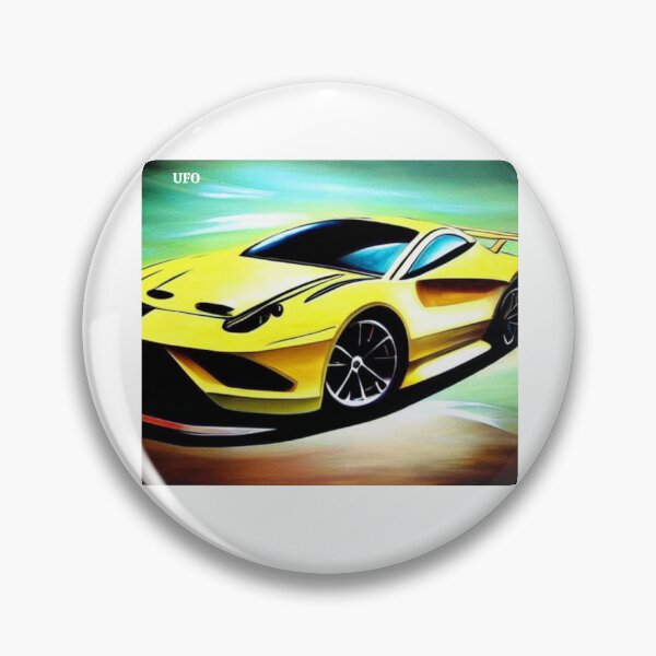 Aperçu de l'œuvre Voiture de sport jaune créée et vendue par CoolDesign2000.