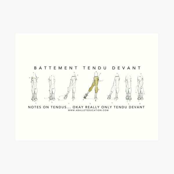 Notes on Tendu Art Print