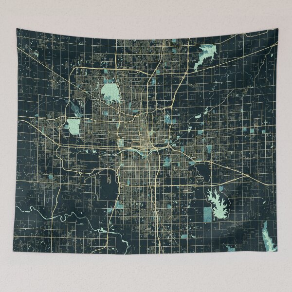 Item preview, Oklahoma City Map of USA - Summer designed and sold by deMAP.