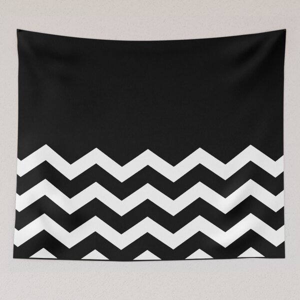 Item preview, WHITE AND BLACK CHEVRON ZIG ZAG  HALF TONE PATTERN - BY OZCUSHIONSTOO designed and sold by ozcushionstoo.