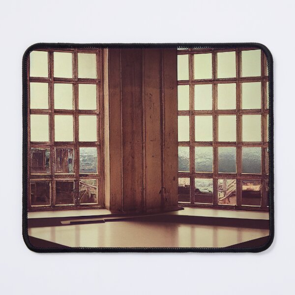 Item preview, Hermosa vista al mar desde ventanas de madera antiguas designed and sold by Stanley de Wekker.