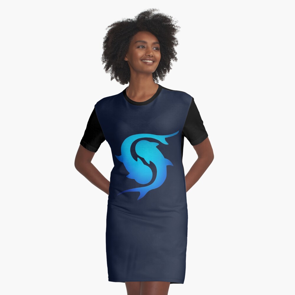 Tiburones ballena oscuro Vestido camiseta