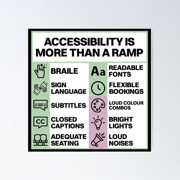 Item preview, Accessibility Is More Than A Ramp - Be Accessible designed and sold by SSFootball.