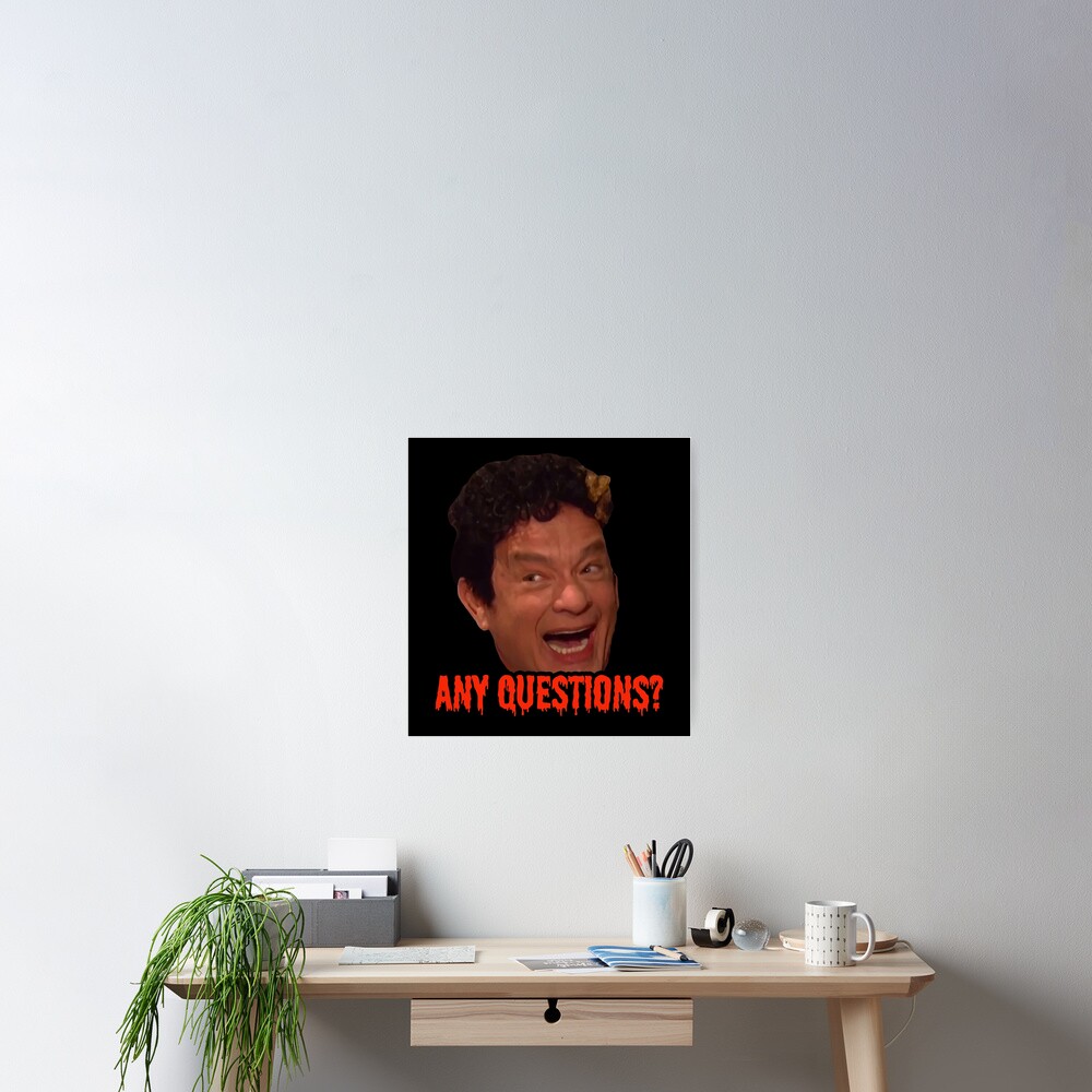David S. Pumpkins - Any Questions? III - Black Poster