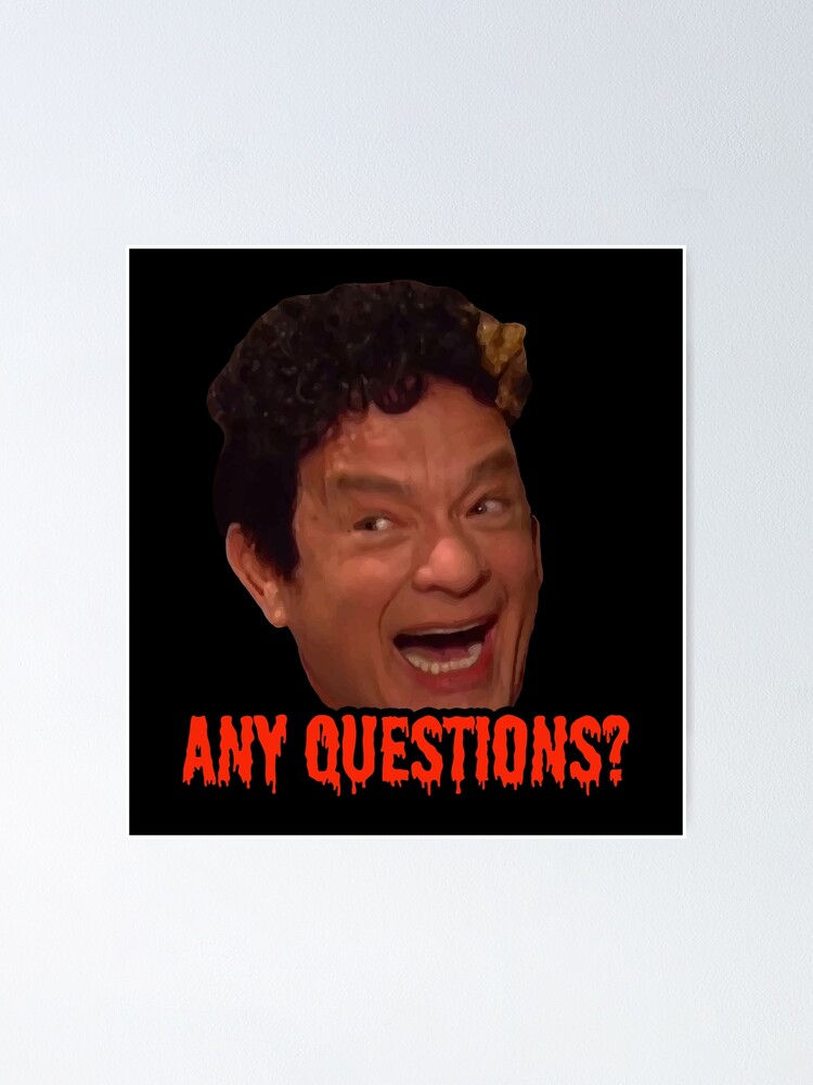 Alternate view of David S. Pumpkins - Any Questions? III - Black Poster