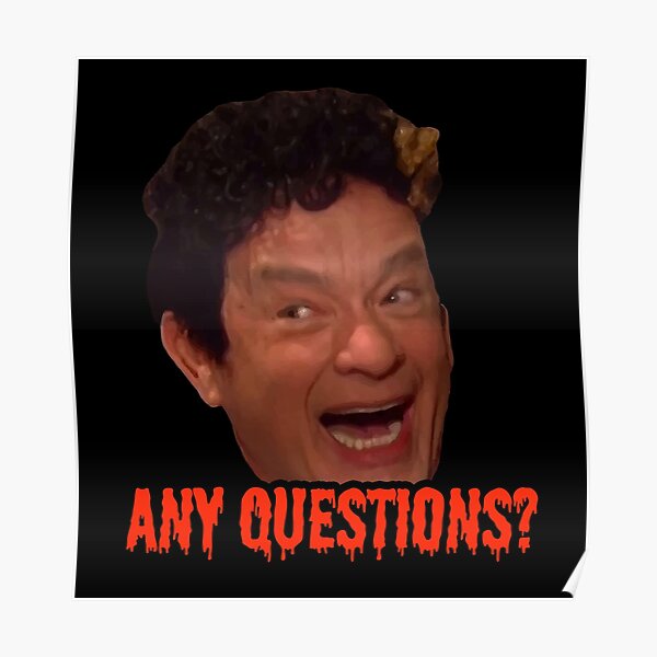 David S. Pumpkins - Any Questions? III - Black Poster