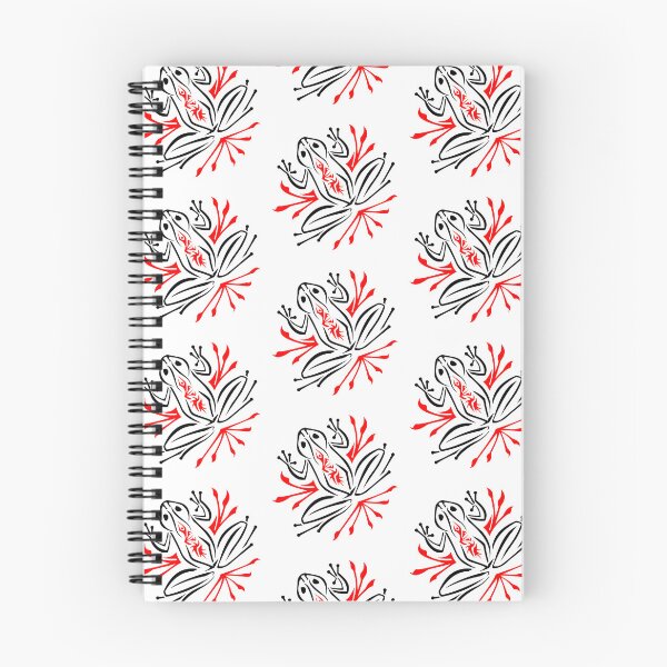 Item preview, Black and Red Frog - Abstract / Tribal - Cute Frog designed and sold by SfidaDesigns.