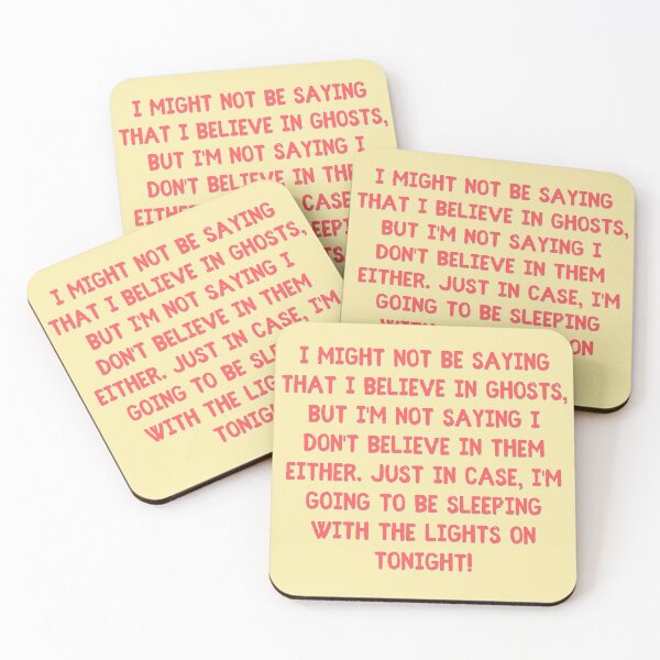 Item preview, Believe in Ghosts - Funny Halloween Quote designed and sold by Vicky021.