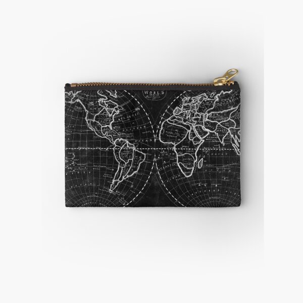 Item preview, Black and White World Map (1811) Inverse designed and sold by BravuraMedia.