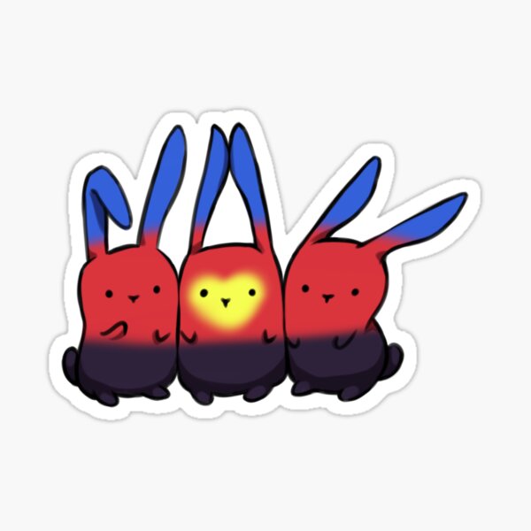 Poly-Pride Bunnies Sticker