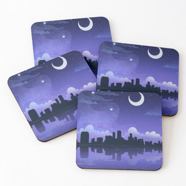 Item preview, Night Skyline designed and sold by Happyhails-art.