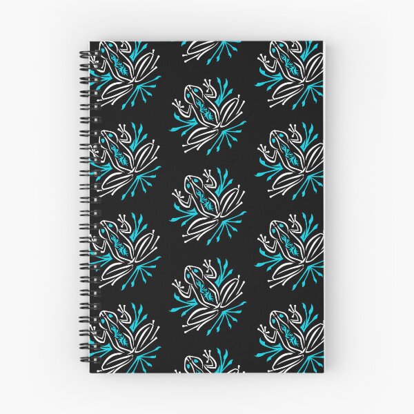 Item preview, Blue and White Cute Frog / Toad - Abstract / Tribal - For use on a dark background designed and sold by SfidaDesigns.