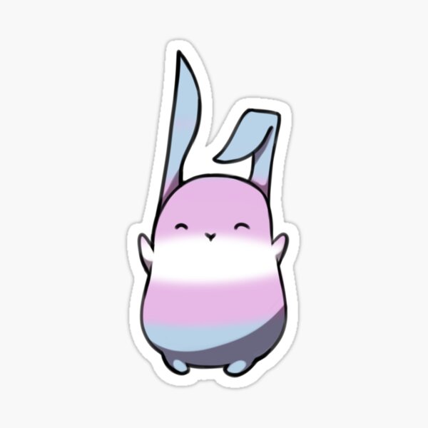 Trans-Pride Bunny Sticker