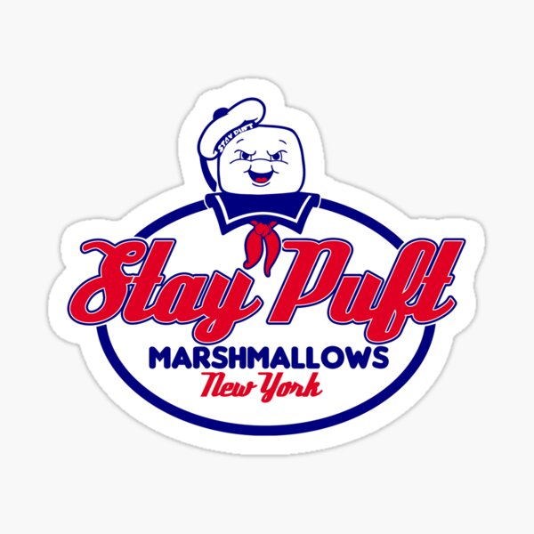 "Marshmallow co." Sticker by edcarj82 Redbubble