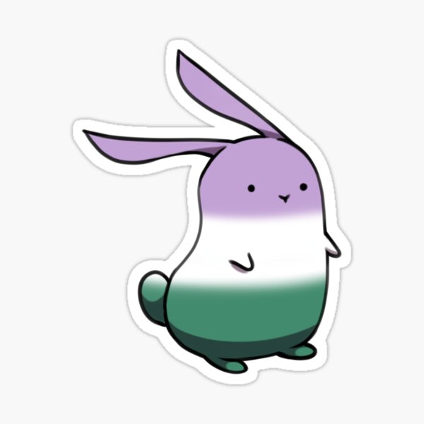 Genderqueer-Pride Bunny Sticker
