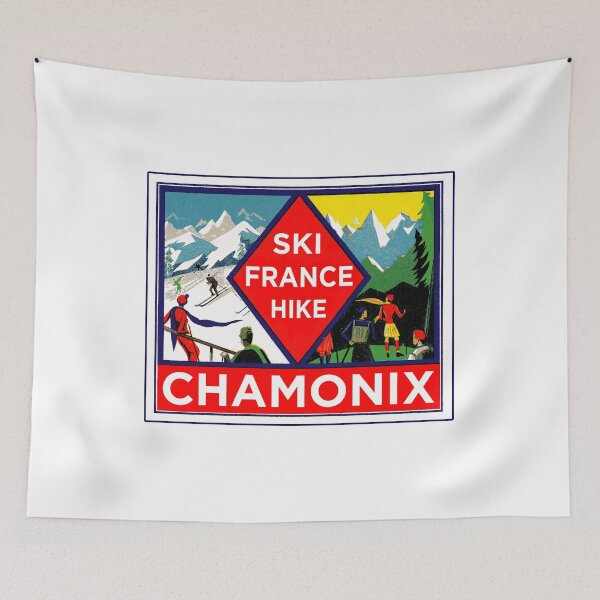 Item preview, SKI CHAMONIX FRANCE HIKE SKIING HIKING VINTAGE designed and sold by Travel Time.