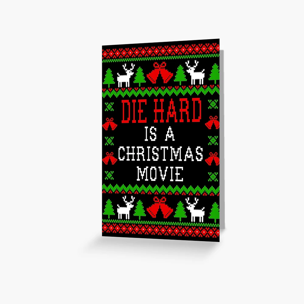 Die Hard Time Funny Christmas Card, Holiday Card