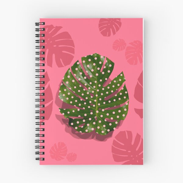 Item preview, "Moss green leaf and pink flamenco polka dots" designed and sold by MarCanton.