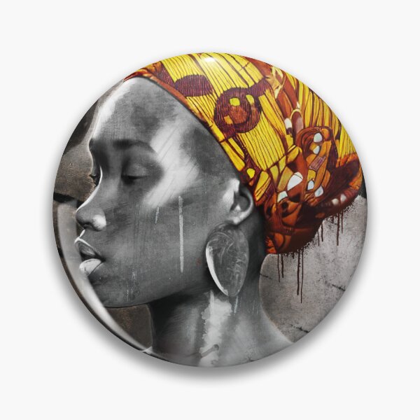 Item preview, Black african woman art designed and sold by Feez Designs.