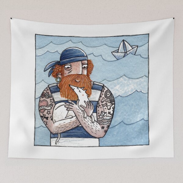 Item preview, Sailor With His Dog designed and sold by JunieMond.
