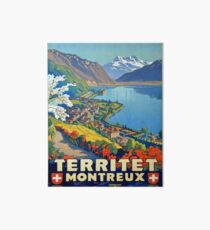 Lámina de exposición Cartel vintage - Territet Montreaux