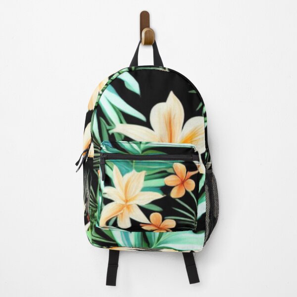 Item preview, Tropical apricot flowers with aqua leaves designed and sold by FGCART.