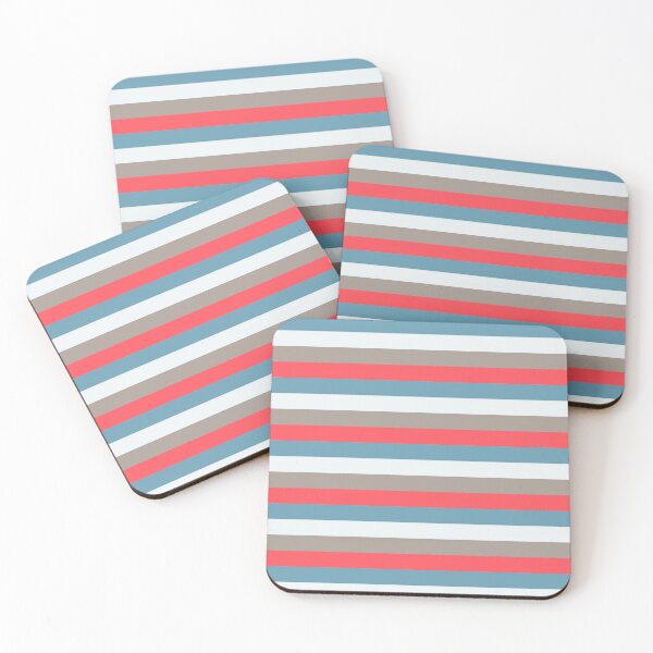 Item preview, Delphinium Blue White Atmosphere Fiery Coral Exotic Colour Patterns designed and sold by byskillbytalent.