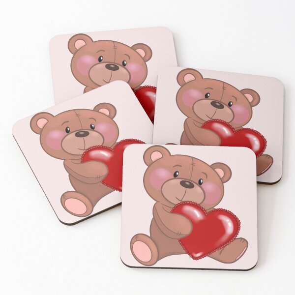 Item preview, teddy bear with red heart designed and sold by emroccs.