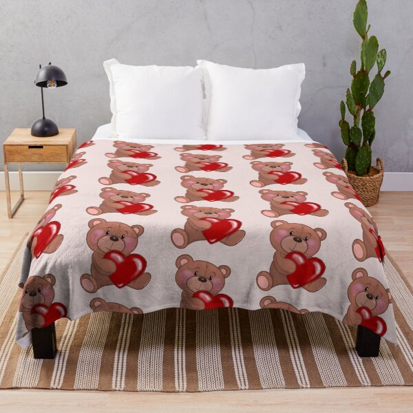 Item preview, teddy bear with red heart designed and sold by emroccs.