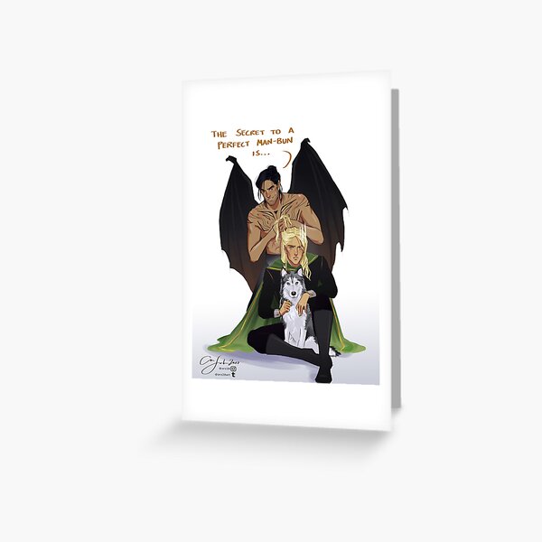 Aedion/Cassian CROSSOVER Greeting Card