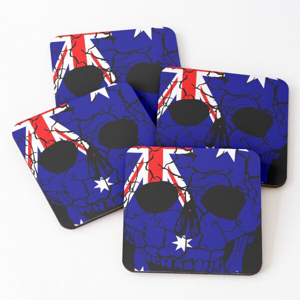 Item preview, Skull Flag of Australia,halloween designed and sold by EpicMaps.