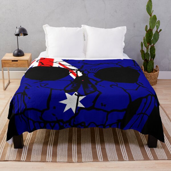 Item preview, Skull Flag of Australia,halloween designed and sold by EpicMaps.