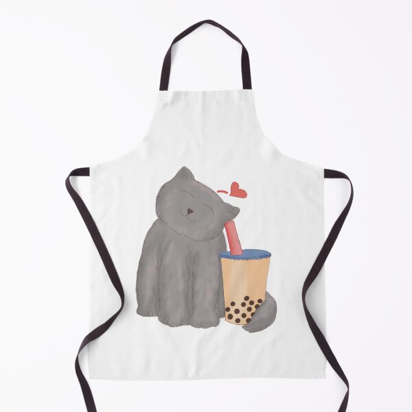 Item preview, Boba Tea with Happy Gray Cat | 珍珠奶茶與灰貓 designed and sold by Sheridan T.