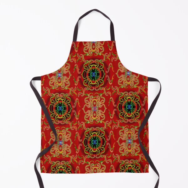 Item preview, mandala pattern, infinity symbol, eye, red , light green, multicolor, designed and sold by Maria Mihailova.
