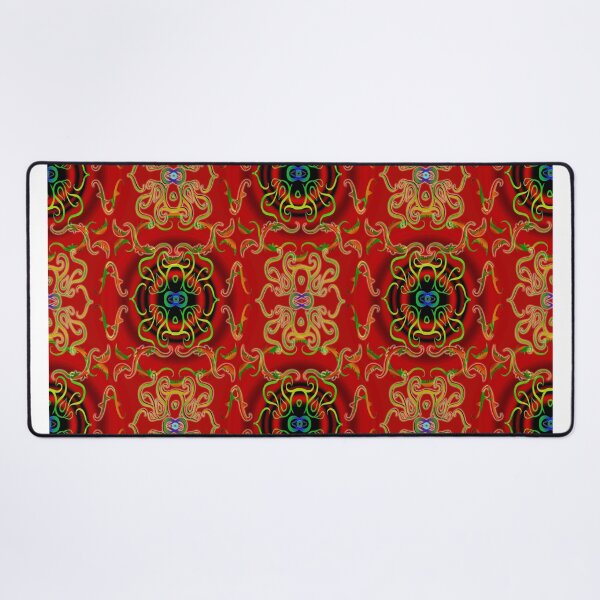 Item preview, mandala pattern, infinity symbol, eye, red , light green, multicolor, designed and sold by Maria Mihailova.