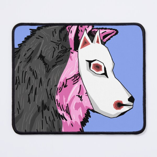 Item preview, Pink & Black Wolf in Mask - Digital Art designed and sold by Twaingrant.
