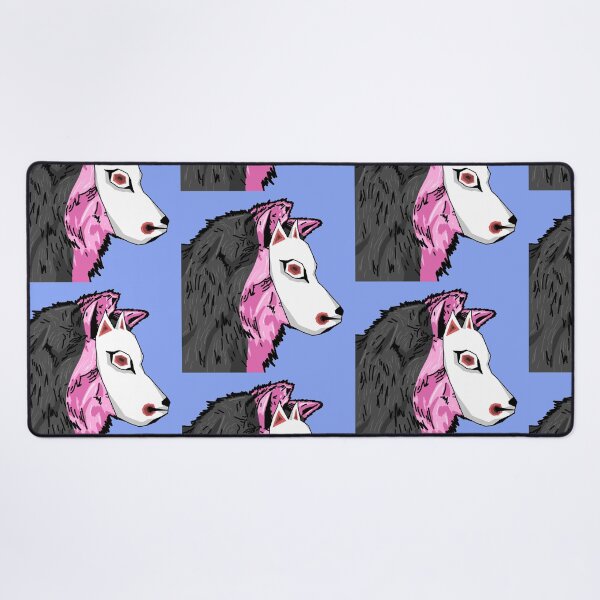 Item preview, Pink & Black Wolf in Mask - Digital Art designed and sold by Twaingrant.